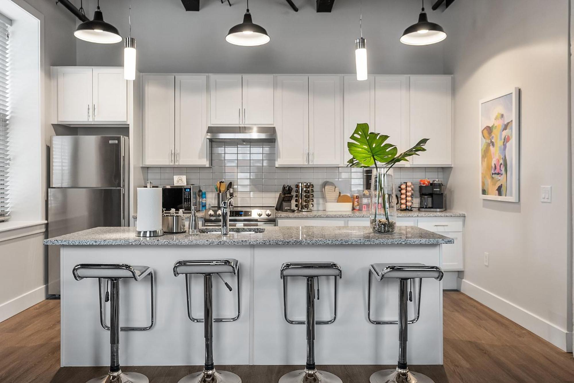 A Luxury Urban 1br Queen Bed-parking - Heart Of Historic Germantown - Temple & Lasalle -106- Long Term!